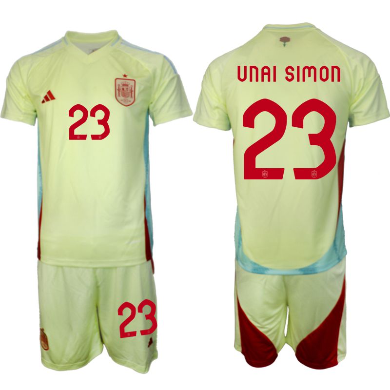 Men 2024-2025 Season Spain away green #23 Soccer Jersey